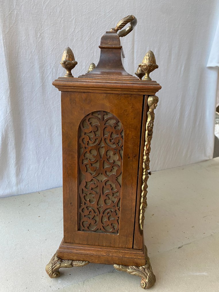 Relógio de mesa - Antigo - Noz de rebarba - 1970-1980 #4.3