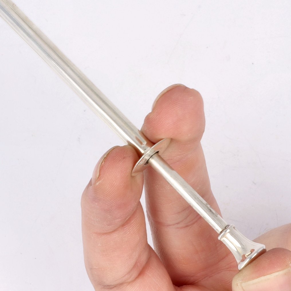 NO RESERVE - Hermann Bauer - Zuurprikker - Widelec - Srebro pr. 835 #3.2