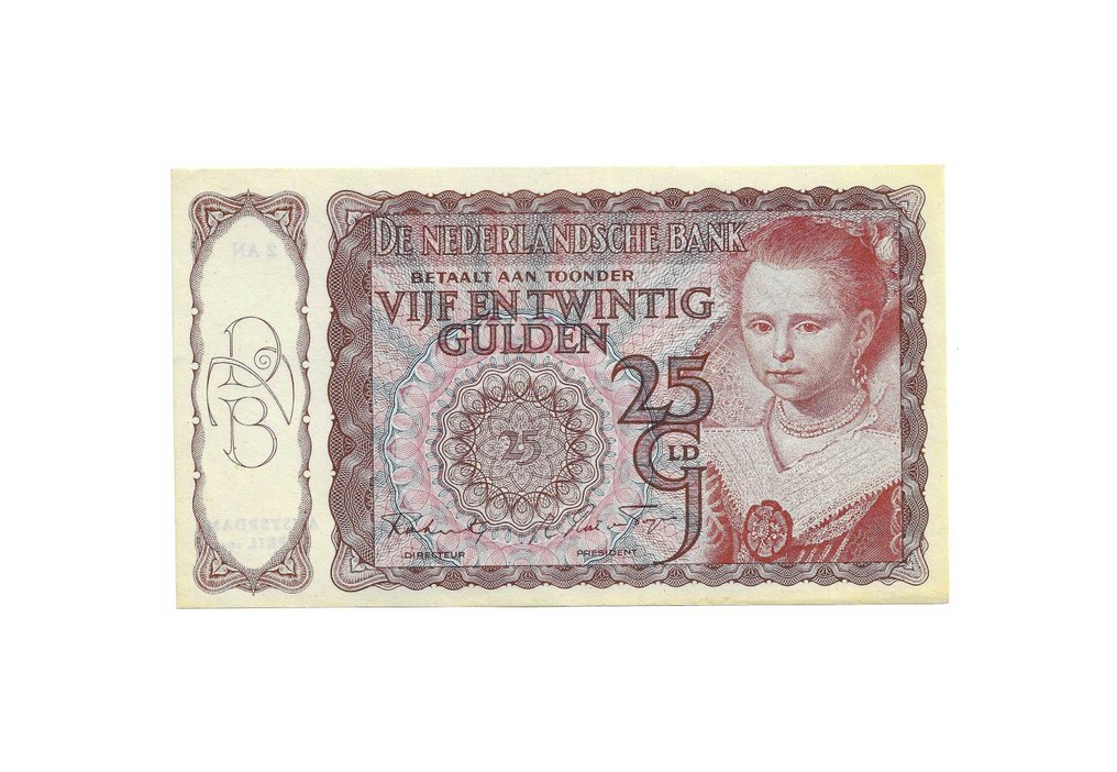 Nederland. 25 Gulden 1944 / Prinsesje II - UNC - (Zonder minimumprijs) #1.0