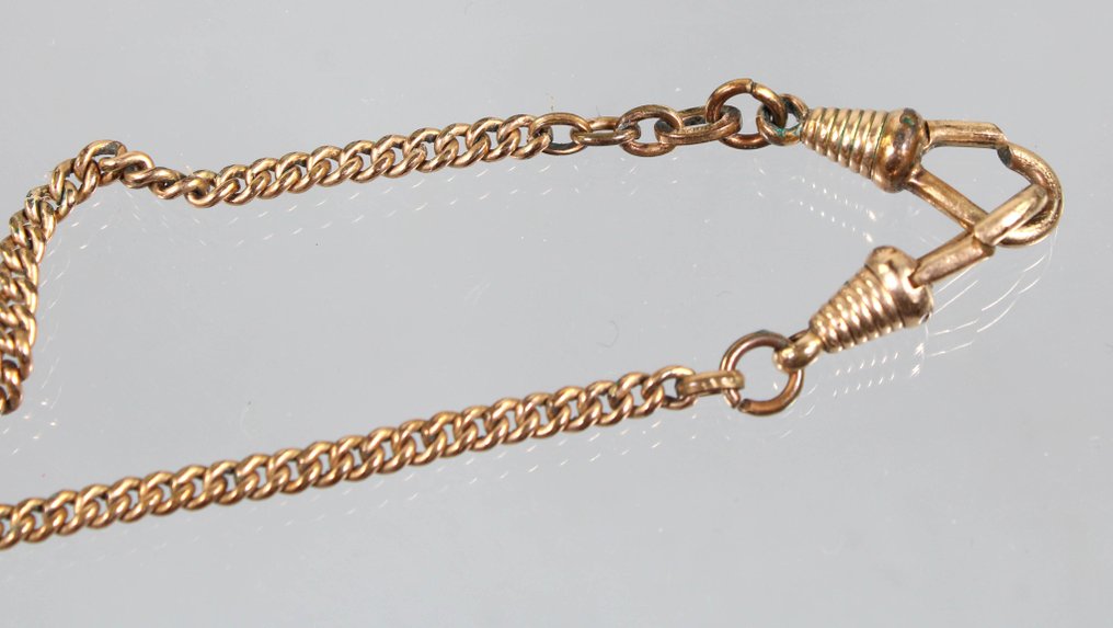 No reserve price - Necklace golden foam / gold double - Watch chain from around 1900 #4.3
