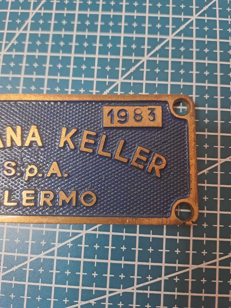 Targa ferroviaria Breda - 匾 (3) - 黄铜色, 铝 #2.1