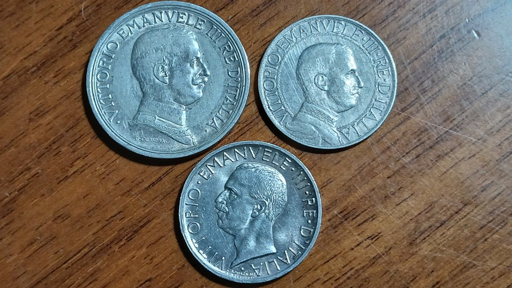 Italy. Lotto 3 argenti (Aquilotto, Quadriga Briosa, Caravelle)  (No reserve price) #1.0