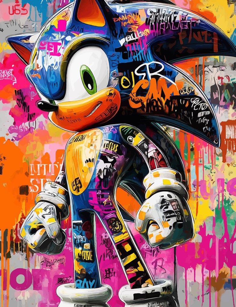 IPR Graph - Sonic's Speed: Graffiti Canvas Tribute to the Gaming Icon #1.0