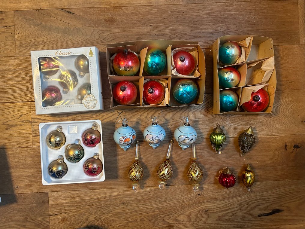 圣诞树装饰品 (30) - 玻璃 - 珠宝吊坠 #1.0