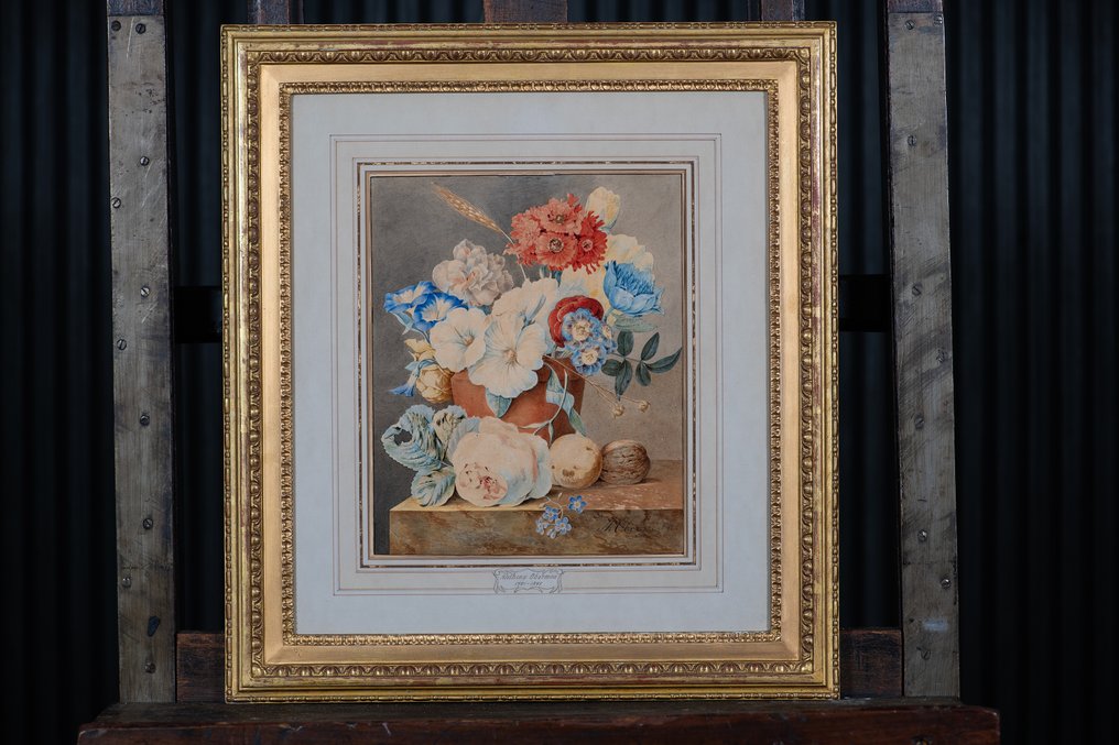 Antonis Oberman (1781–1845) - Stilleven met Bloemen - NO RESERVE #1.0