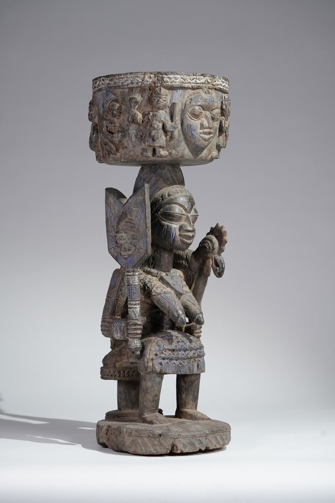 Egy fa szobor - Yoruba - Nigéria (Nincs minimálár) #4.3