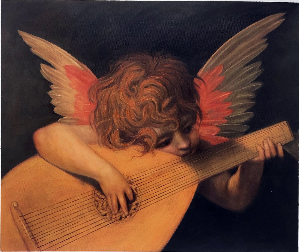 After  Rosso Fiorentino - Cherub Playing a Lute #2.1