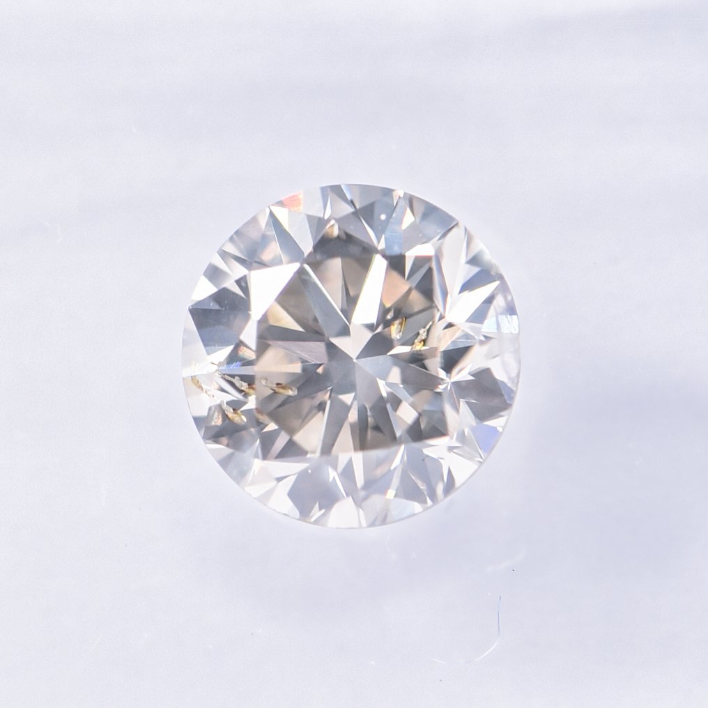 没有保留价 - 1 pcs 钻石  (天然色彩的)  - 1.00 ct - 圆形 - Fancy 稍帶綠色的, 黄色 棕色 - SI2 微内含二级 - 国际宝石研究院（IGI） - VG #4.3