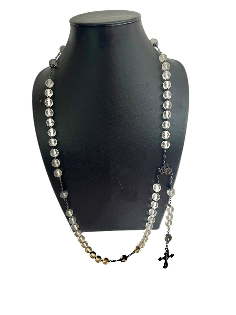 古董灵感 天主教念珠 - 水晶, 银 - 1850-1900  #2.1