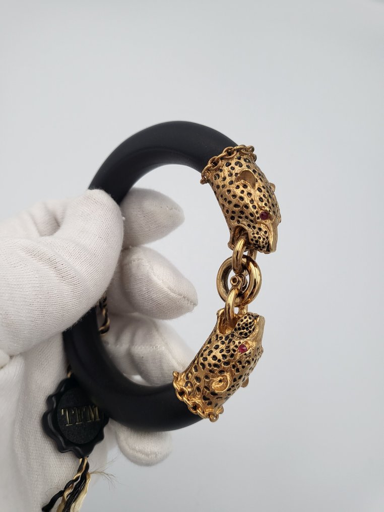 Franklin Mint - The Duchess of Windsor Panther Bracelet – Franklin Mint – Plated or 22 carats – Ruby – Jewelry - Bracelet #3.2