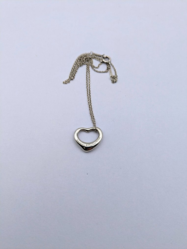 Senza prezzo di riserva - Tiffany & Co. - Collana Argento - Collana con cuore aperto #1.0