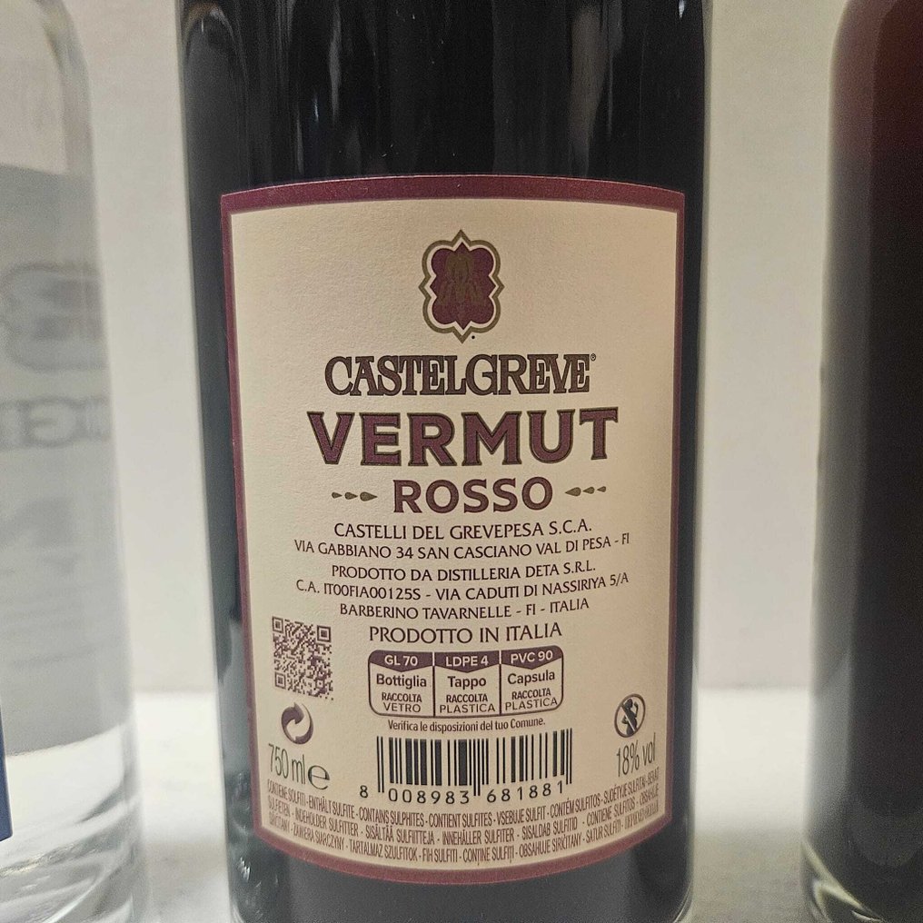 Castelgreve - Gry gin, Vermouth Rosso & Amaro  - 70cl - 3 bottles #1.0