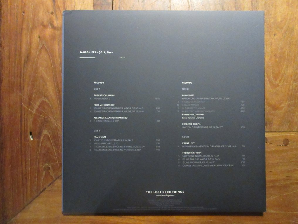 Samson François - The Unreleased Swiss Recordings - Άλμπουμ 2xLP (διπλό άλμπουμ) - 2024 #3.2