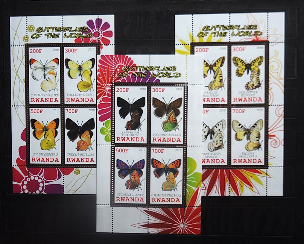 Rwanda - Post-1950 collection of blocks and sheets from 2005 to 2012 in a stockbook. #1.0