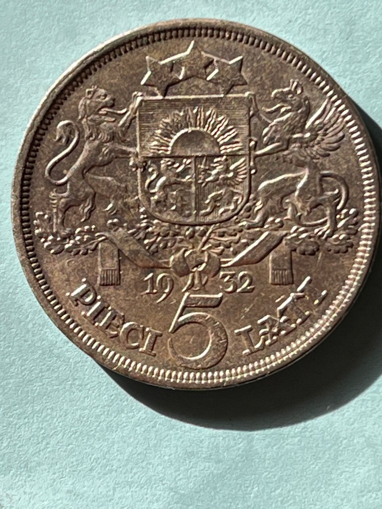 Λετονία. 5 Lati 1932 (χωρίς τιμή ασφαλείας) #1.0