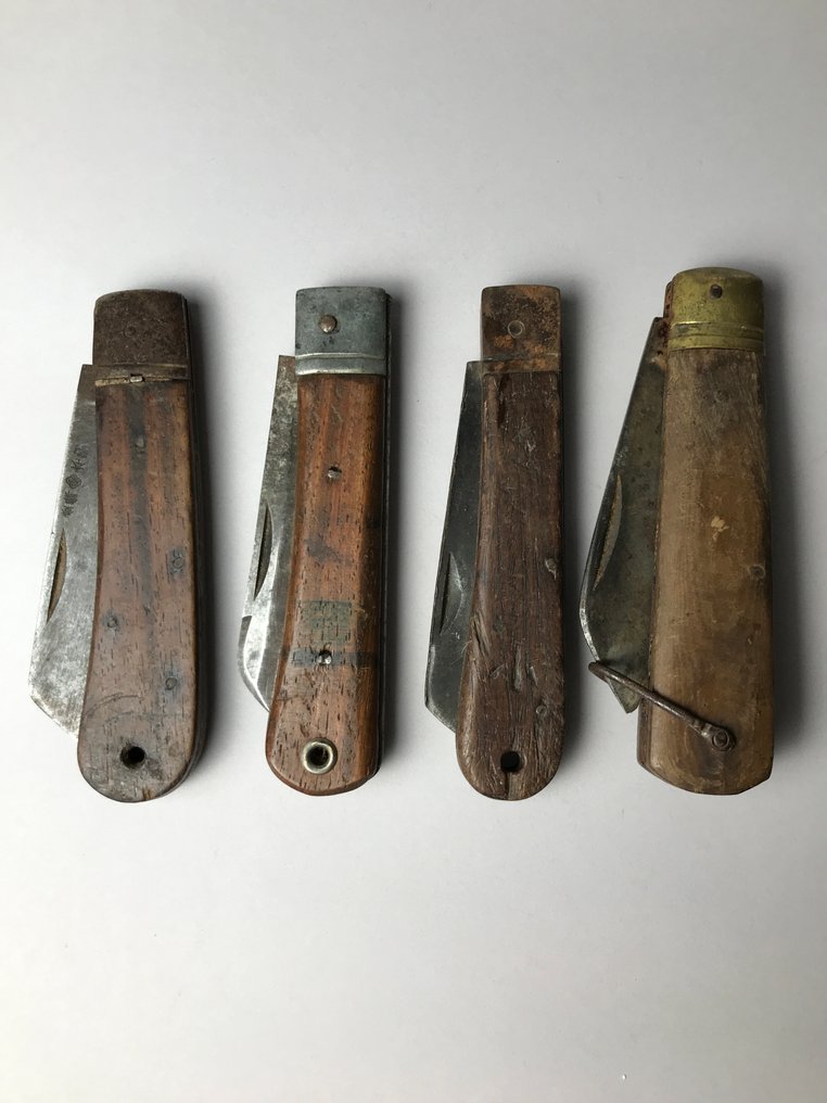 Coltello da cucina - Acciaio, Legno - Giappone - Set di 4 coltelli #4.3