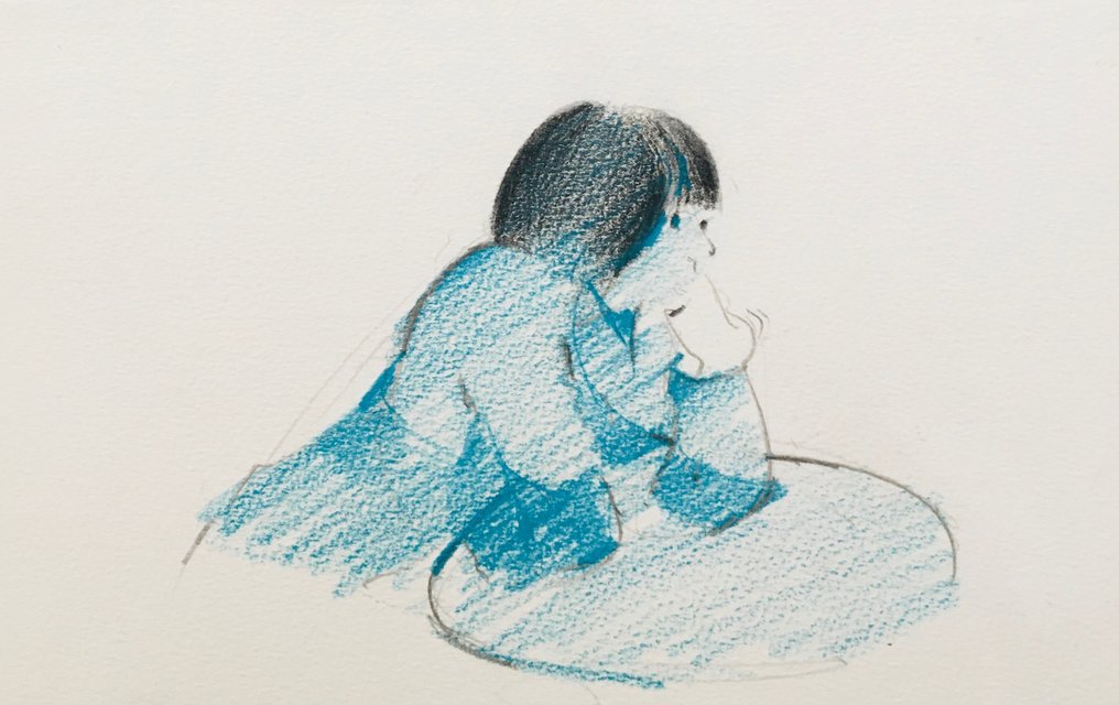 Alfred Defossez (1932) - Croquis - Pastel original signé #1.0