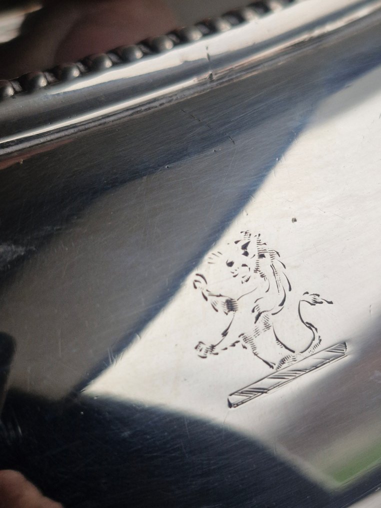 Servierschüssel - Antikes viktorianisches Vorspeisen-Gericht - Silberplatte #3.2