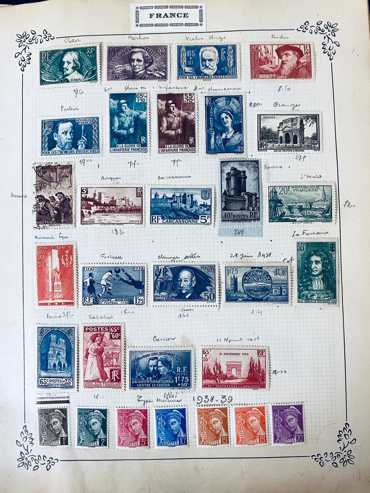 Γαλλία - Συλλογή Γαλλίας σε άλμπουμ φύλλα #1.0