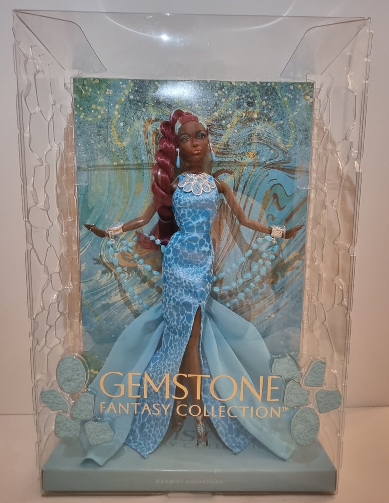 Mattel  - Bambola Barbie Barbie Gemstone Fantasy Turquoise Gold Label  mattel - 2020+ #1.0