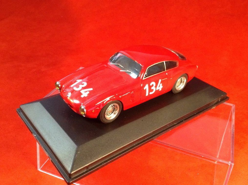 GAMMA Models - made in Italy 1:43 - Model race car - Maserati A6 GC Coupé Pininfarina Targa Florio 1959 #134 Mennato Boffa/Piero Drogo - Factory built - very good quality - very hard to find today. #1.0