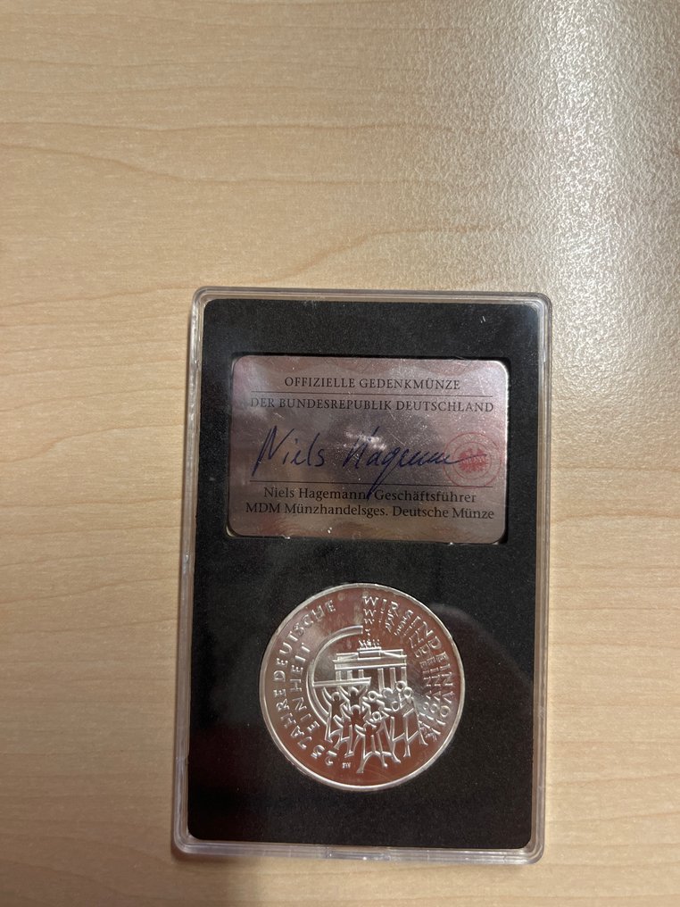 Németország. Lot 10 Stück wunderschöne Gedenkmünzen Thema „Deutsche Einheit“ (Nincs minimálár) #4.3