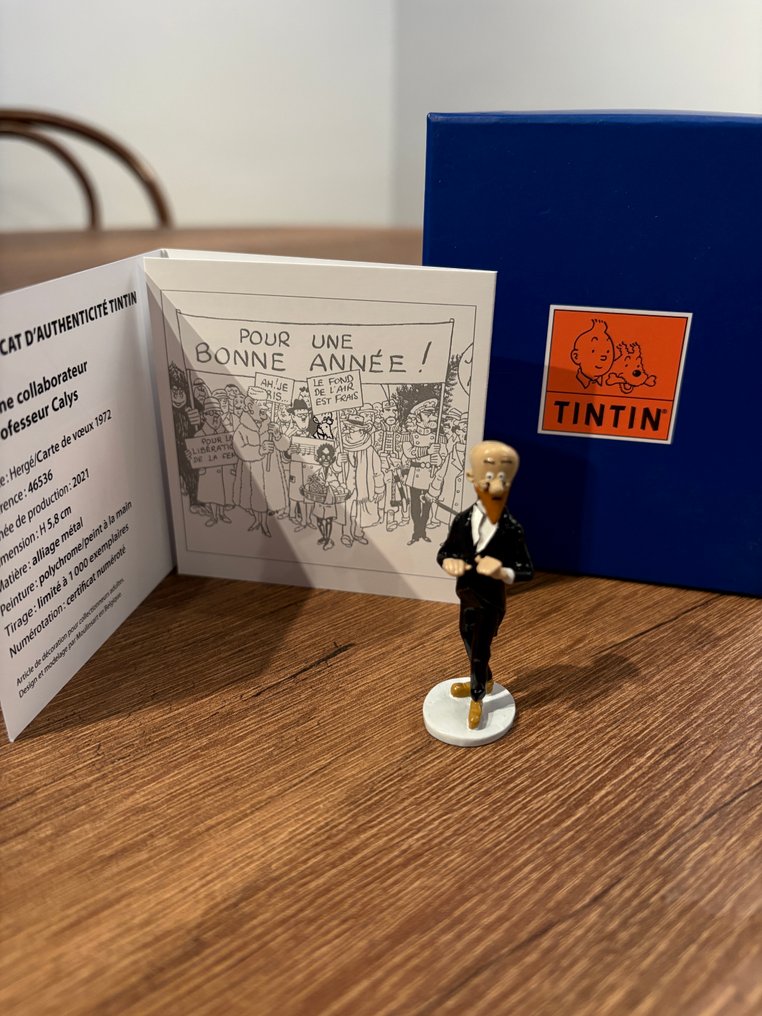 Statuetta - Collection Carte de Vœux 1972 - Moulinsart Tintin réf 46536 - Piombo #1.0