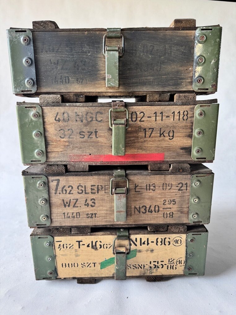 箱 (4) - 军事工业箱子 - 木, 鋼 #1.0