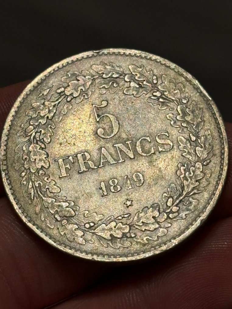 比利时. 利奥波德一世. 5 Francs 1849  (没有保留价) #1.0