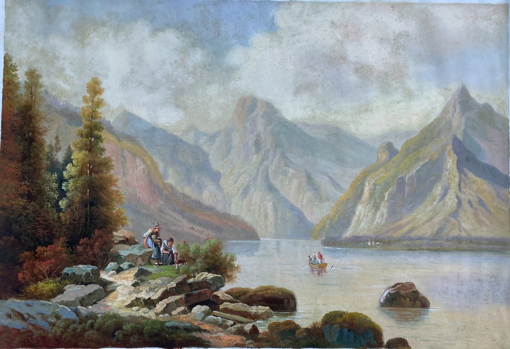 After Josef Thoma, A la manera de - Autumn Mountains and Lake #1.0