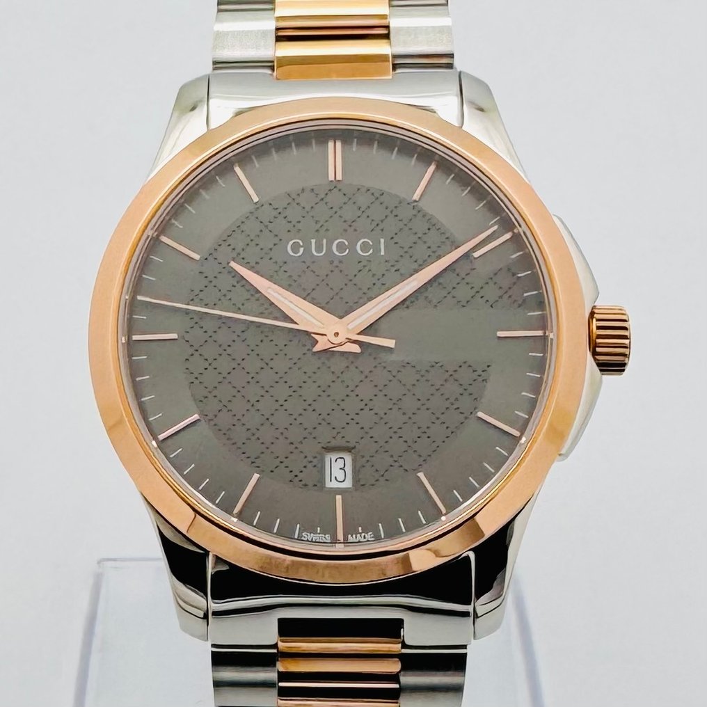Gucci - G-Timeless Two Tone Grey Dial - χωρίς τιμή ασφαλείας - 126.4 - Άνδρες - 2010-2020  #2.1