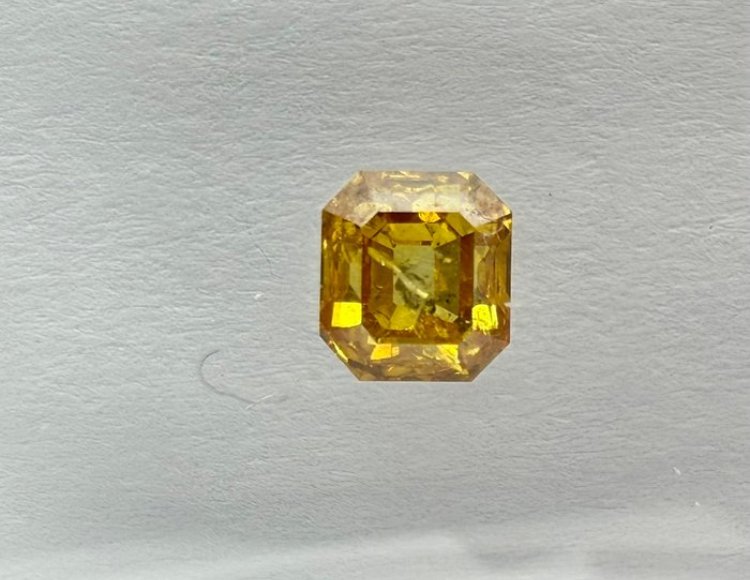 Ingen mindstepris - 1 pcs Diamant (Natur) - 0.53 ct - Smaragd - I1 - International Gemological Institute (IGI) #4.3