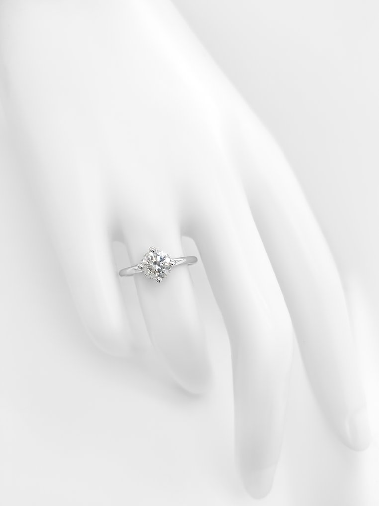 沒有保留價 - 戒指 - 14 克拉 白金 -  1.05ct. tw. 鉆石 (天然彩色) - IGI 证书 #4.3