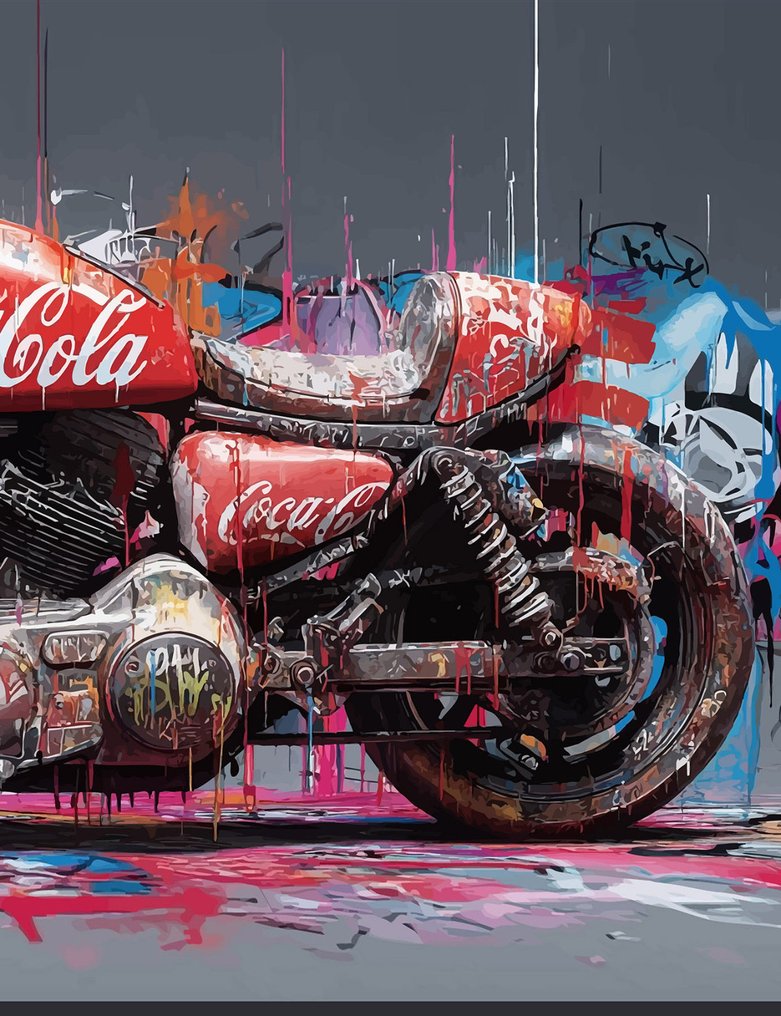 IPR Graph - Coca-Cola Motorcycle - Pop Art Industrial #2.1