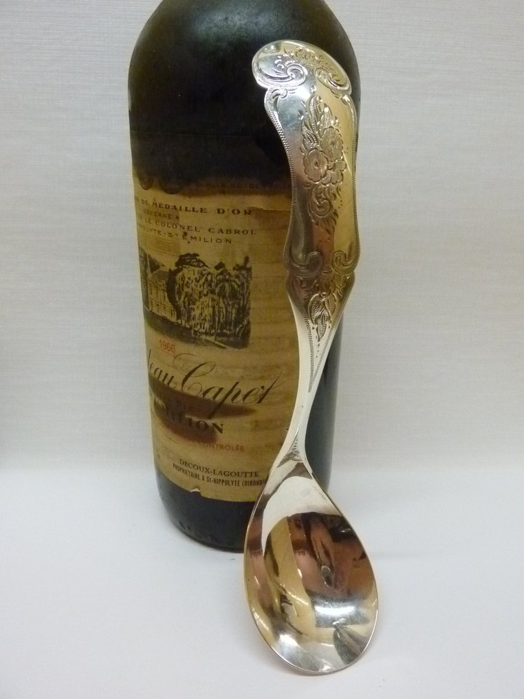 Cucchiaio - Van Kempen 1866, splendido cucchiaio da portata in argento - incisioni fatte a mano dettagliate. #1.0