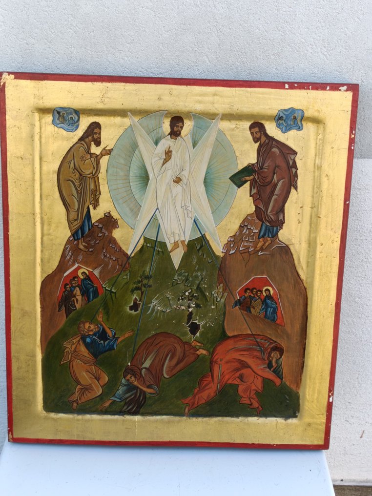 Icon - Transfiguration of Christ - Wood - Hand-painted - 45 x 50 cm #4.3