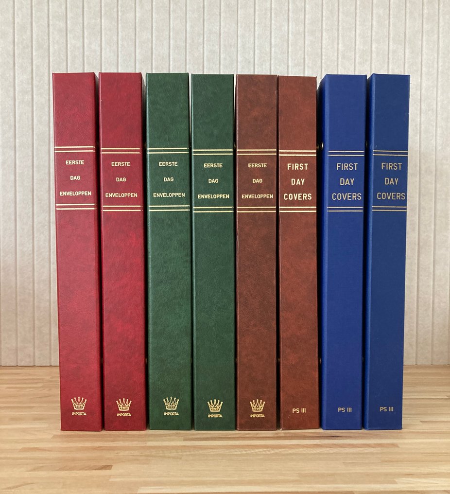 荷兰 - 配饰  - 8本Importa专辑用于FDCs。 #1.0