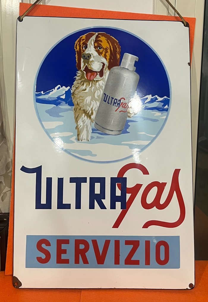 Ultra Gas Service - Enseigne en émail - Acier #1.0