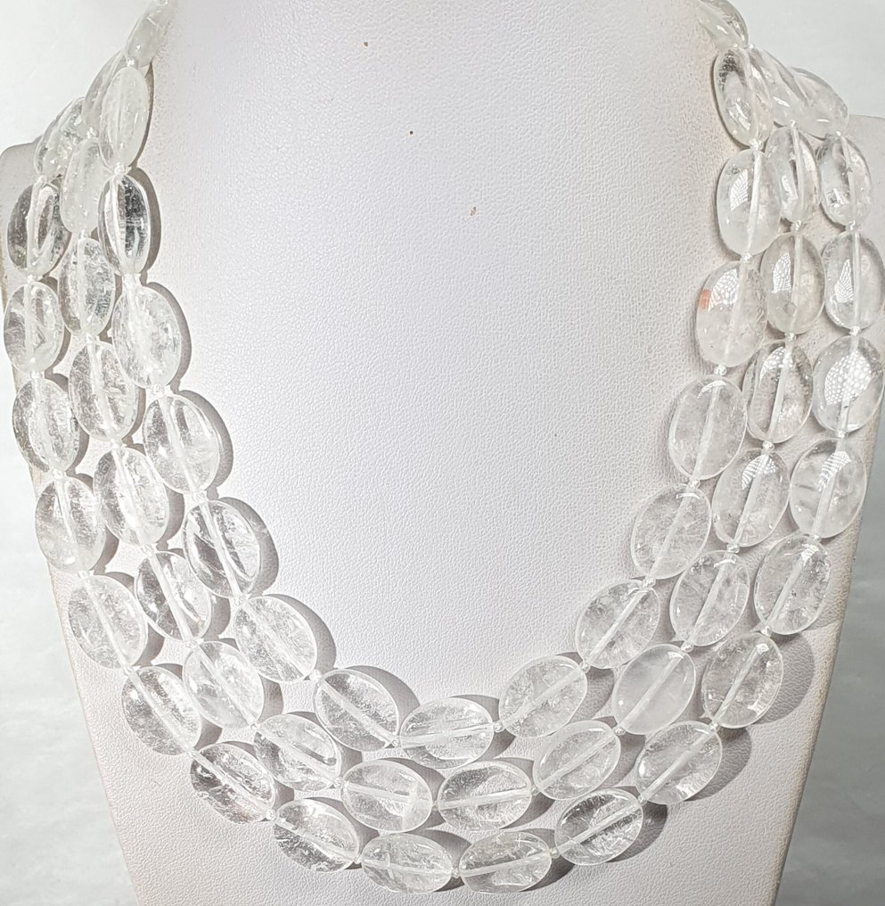 Cristallo di Rocca Quarzo - MOLTO RARO - Amplificazione di Energia - Chiusura in Argento 925 - Prima - Collana #1.0