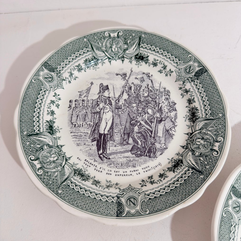 Sarreguemines - 盘子 (5) - scènes commémorant le XXVème anniversaire Sopad. - 瓷 - 拿破仑 #2.1