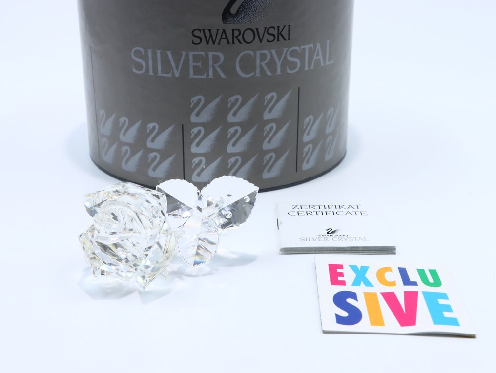 Statuetta - Swarovski Crystal - Roos (Boxed + Certificate) - Cristallo #1.0