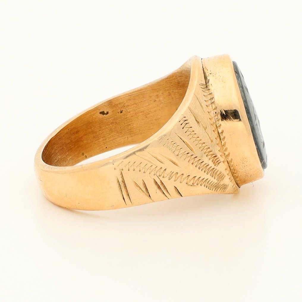 戒指 - 14 克拉 黃金 - 血液 #4.3