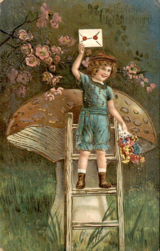 幻想, 家庭 - 家庭 - 母亲 - 孩子 - 明信片 (136) - 1900-1950 #4.3