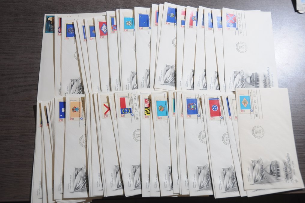 USA - Parti 100-as FDC-kkel és többel egy dobozban. #1.0