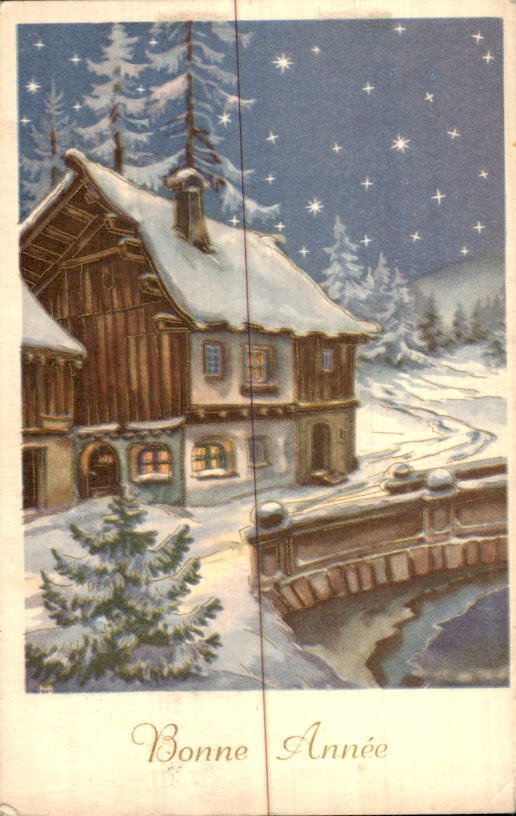 Fantasy, nytår - Postkort (129) - 1900-1960 #4.3