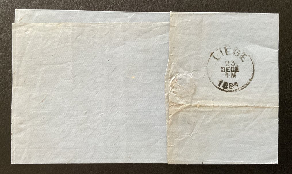 Belgique 1883 - Collection de documents d'émission Leopold II, nouveau type - Difficile à documenter ! - ex. OBP 38/41 #1.0