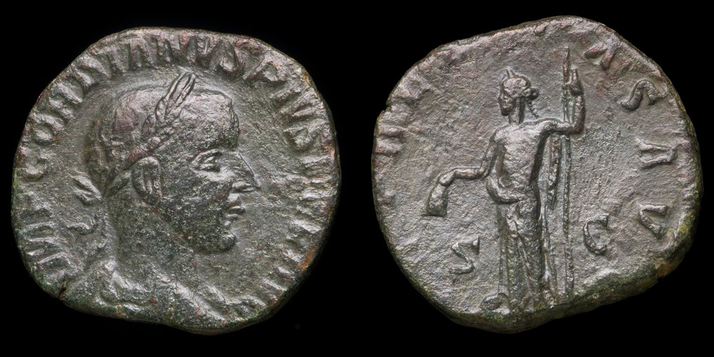 Ρωμαϊκή Αυτοκρατορία. Gordian III (AD 238-244). Sestertius LIBERALITAS AVG (χωρίς τιμή ασφαλείας) #1.0