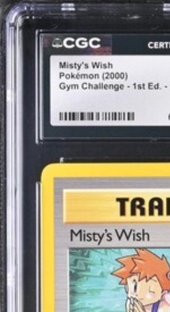 Pokémon - 1 Graded card - Misty’s Wish 108/132 初版 - CGC 10 - WOTC #2.1