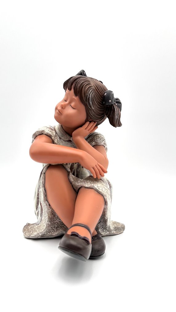 Nadal - Γλυπτό, Bambina addormentata - 22 cm - Πορσελάνη, Ρητίνη #1.0