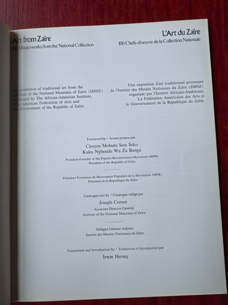 Joseph Cornet - Art from Zaïre - L’art du Zaïre / 100 masterworks/chefs-d’oeuvre - 1975 #2.1